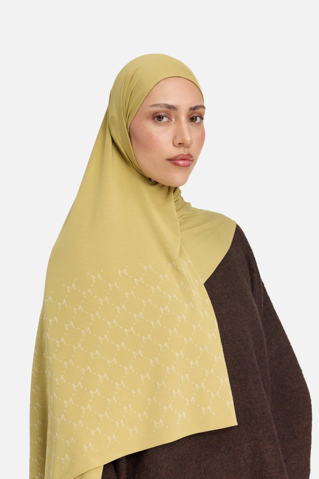 De Monogram Flock Bamboe | Dark Pistachio