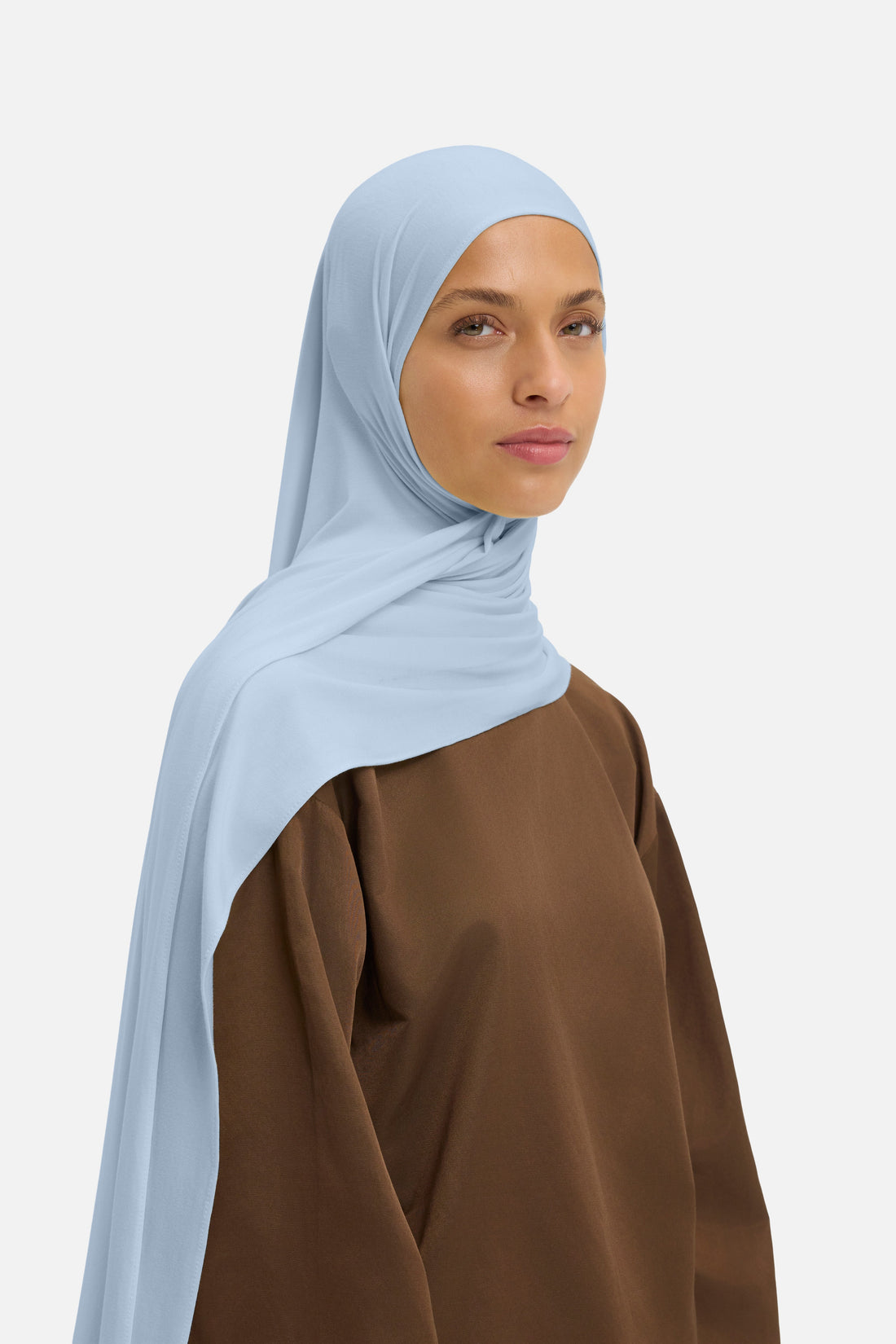 Ademende Jersey Sjaal | Babyblauw