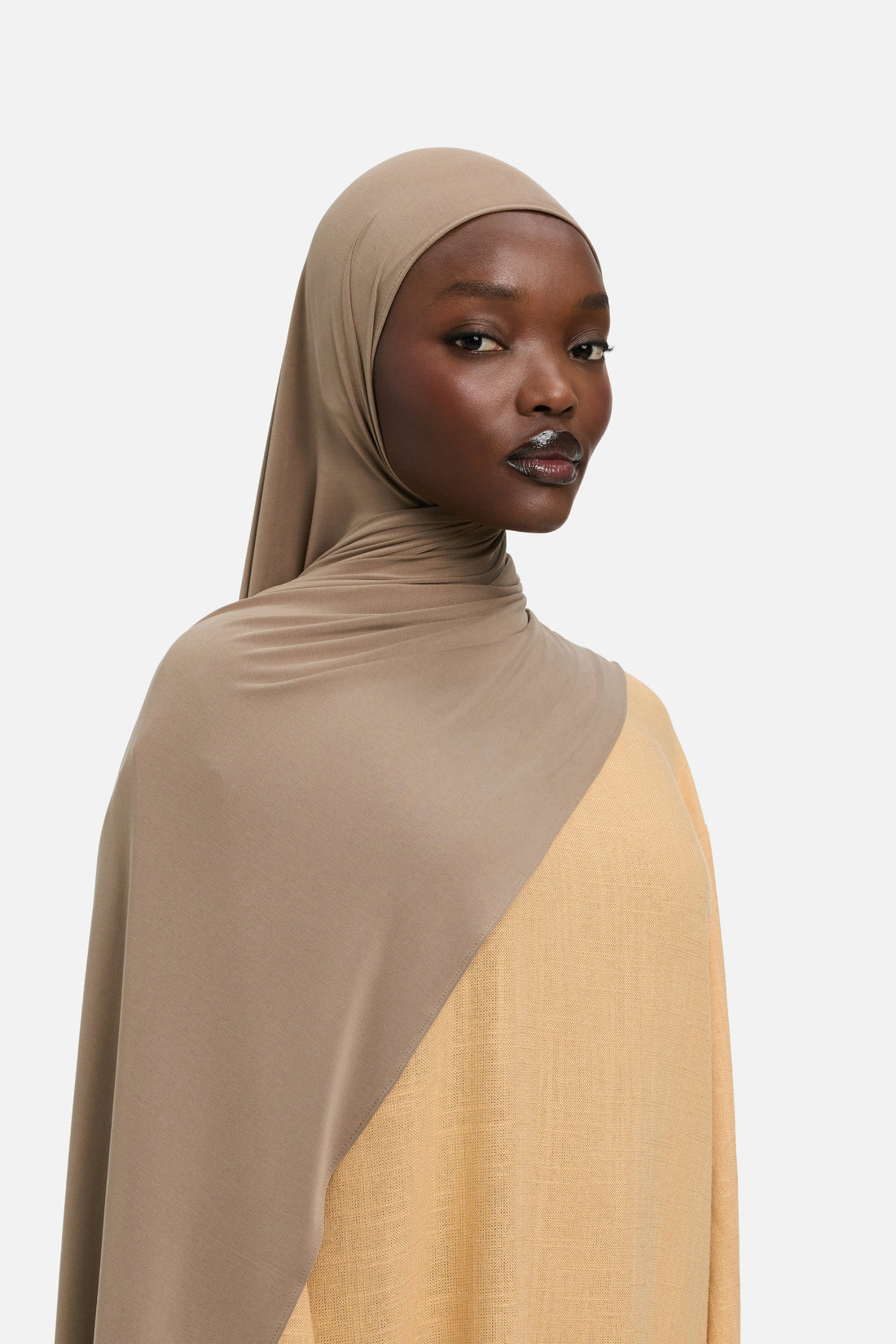 Ademende Jersey Sjaal | Taupe