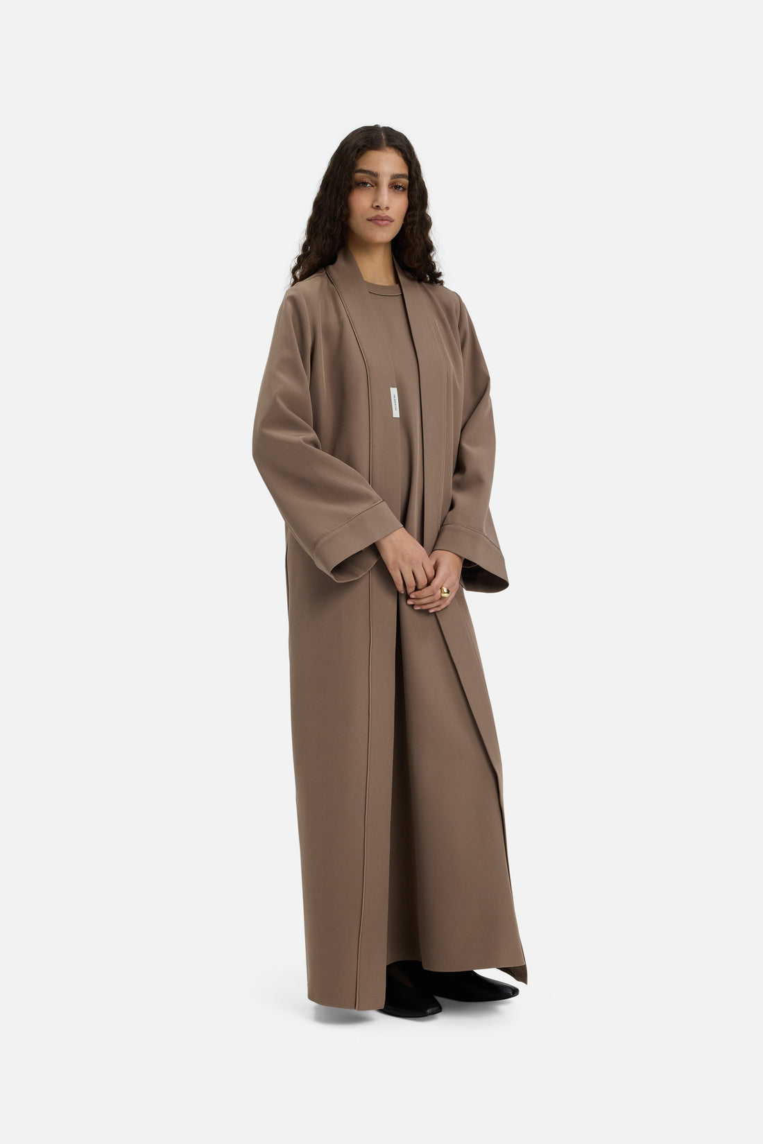 Essentiële Abaya Kort | Taupe Roze