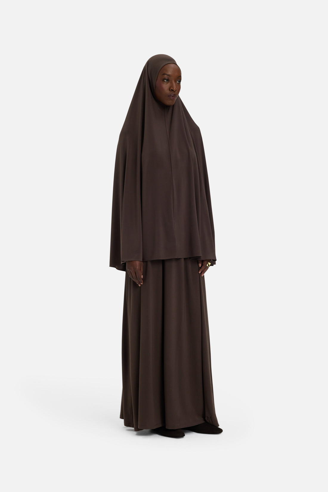Premium Jersey Khimar | Donkerbruin