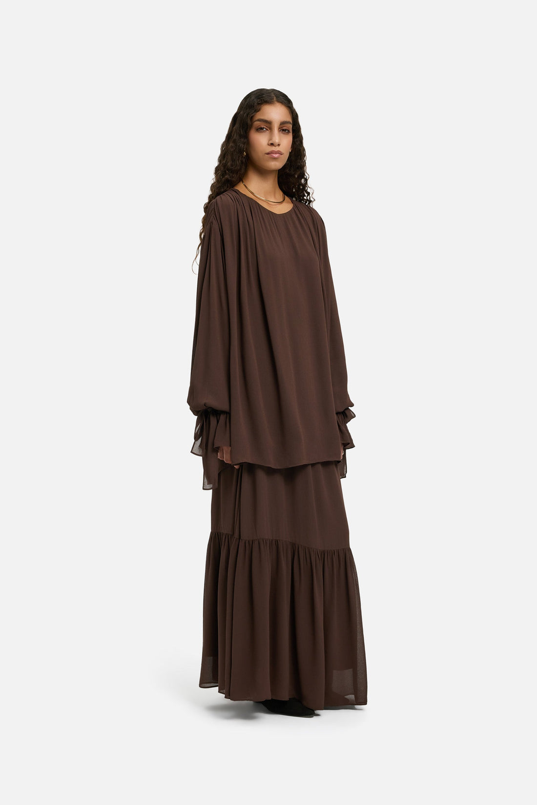 Romantische Froufrou Rok | Burnt Mocha