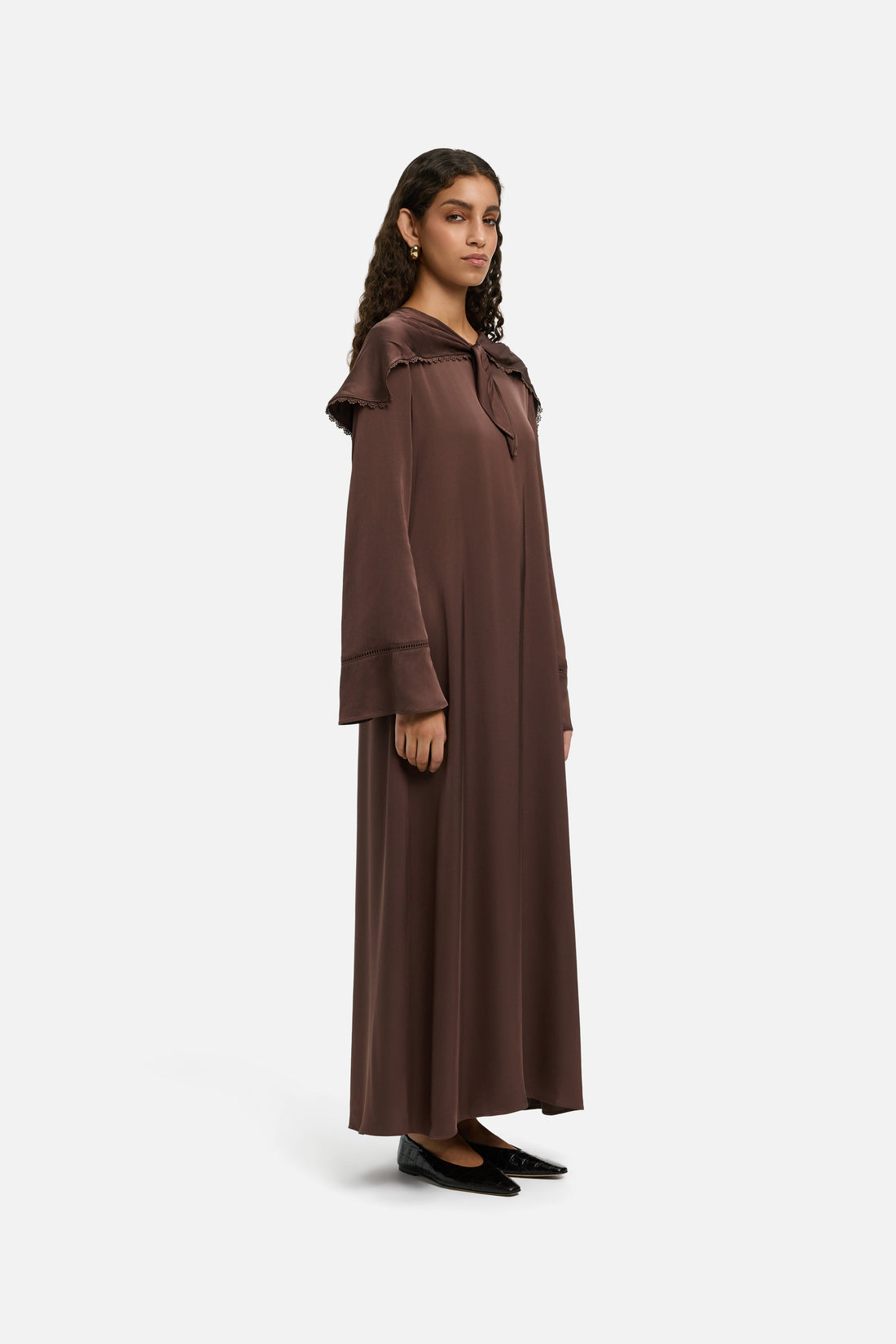 Sjaaldetailjurk | Burnt Mocha