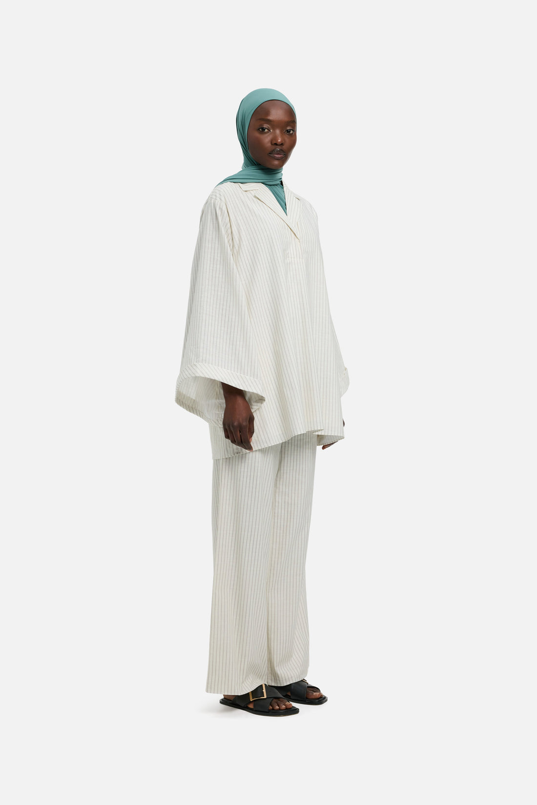 Gestreepte Wide-leg Broek | Cherry Stripe