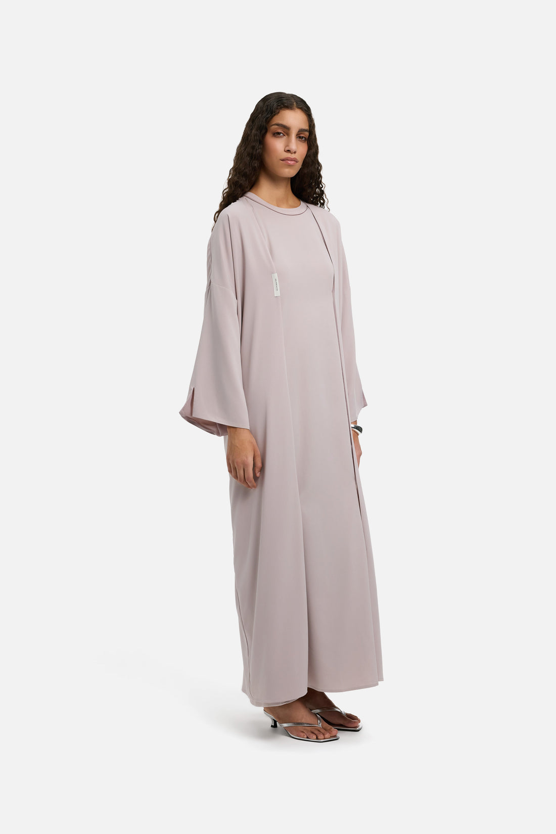 Geweven Abaya Kort | Lila